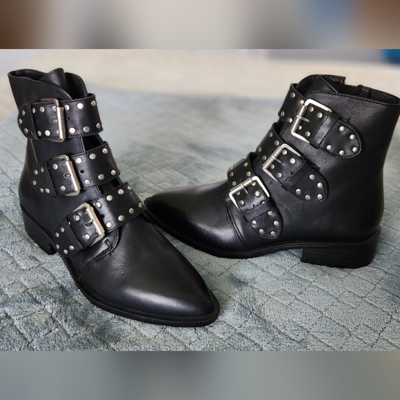 NWOT Steven by Steven Madden Harmon Leather Boots - Picture 4 of 11